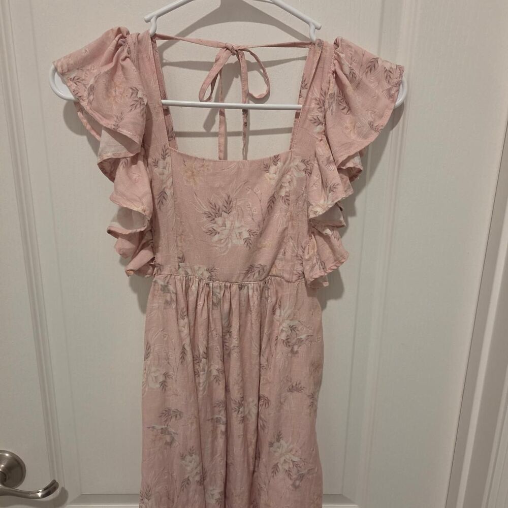 Agua-Bendita Girls 6 Pink Dress